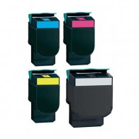 4 Multipack Lexmark C544X1KG High Quality Remanufactured Laser Toners. Includes 1 Black, 1 Cyan, 1 Magenta, 1 Yellow