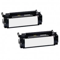 2 Multipack Lexmark 17G0154 High Quality Remanufactured Laser Toners. Includes 2 Black