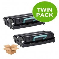 2 Multipack Dell 593-10334 High Quality Remanufactured Laser Toners. Includes 2 Black