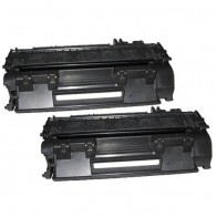 2 Multipack Canon 708 High Quality Remanufactured Laser Toners. Includes 2 Black