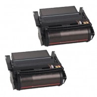 2 Multipack Lexmark 12A5845 High Quality Remanufactured Laser Toners. Includes 2 Black