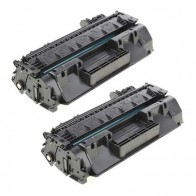 2 Multipack HP 80X (CF280X) High Quality Remanufactured Laser Toners. Includes 2 Black