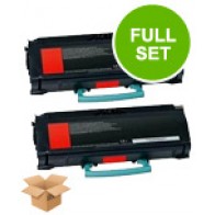 2 Multipack Lexmark E260A11E High Quality Remanufactured Laser Toners. Includes 2 Black