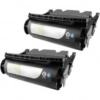 2 Multipack Lexmark 12A5840 High Quality Remanufactured Laser Toners. Includes 2 Black