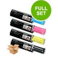 4 Multipack Epson S050187-90 BK/C/M/Y High Quality Remanufactured Laser Toners. Includes 1 Black, 1 Cyan, 1 Magenta, 1 Yellow