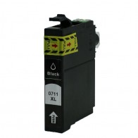 Epson T0711 (C13T07114011) Black, High Quality Remanufactured Ink Cartridge