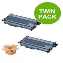 2 Multipack Brother other TN2110 High Quality Remanufactured Laser Toners. Includes 2 Black