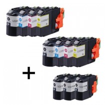 11 Multipack Brother other LC227XL BK & LC225XL C/M/Y High Yield Compatible Ink Cartridges. Includes 5 Black, 2 Cyan, 2 Magenta, 2 Yellow