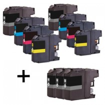11 Multipack Brother other LC123 BK/C/M/Y High Quality Compatible Ink Cartridges. Includes 5 Black, 2 Cyan, 2 Magenta, 2 Yellow