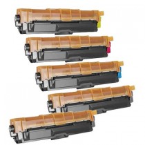 5 Multipack Brother other TN241 BK/C/M/Y High Quality Remanufactured Laser Toners. Includes 2 Black, 1 Cyan, 1 Magenta, 1 Yellow
