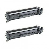 2 Multipack HP 17A (CF217A) High Quality Remanufactured Laser Toners. Includes 2 Black