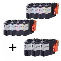 11 Multipack Brother LC223 Compatible Ink Cartridges. Includes 5 Black, 2 Cyan, 2 Magenta, 2 Yellow