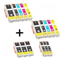 16 Multipack Epson 33XL (T3357) High Yield Remanufactured Ink Cartridges. Includes 5 Photo Black, 5 Black, 2 Cyan, 2 Magenta, 2 Yellow