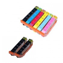 8 Multipack Epson 24XL (T2438) High Yield Remanufactured Ink Cartridges. Includes 3 Black, 1 Cyan, 1 Magenta, 1 Yellow, 1 LIght Cyan, 1 Light Magenta