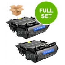 2 Multipack Lexmark 12A7365 High Quality Remanufactured Laser Toners. Includes 2 Black