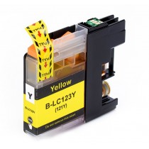 Brother LC123Y Yellow, High Quality Compatible Ink Cartridge