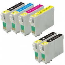 6 Multipack Epson T0556 BK/C/M/Y High Quality Remanufactured Ink Cartridges. Includes 3 Black, 1 Cyan, 1 Magenta, 1 Yellow