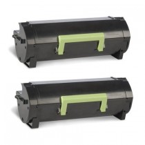 2 Multipack Lexmark 50F2H0E High Quality Remanufactured Laser Toners. Includes 2 Black