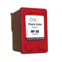HP 58 (C6658AE) Photo, High Quality Remanufactured Ink Cartridge
