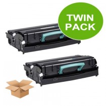 2 Multipack Dell 593-10335 High Quality Remanufactured Laser Toners. Includes 2 Black