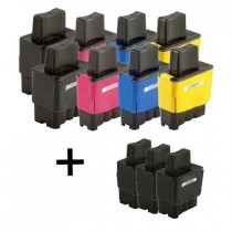11 Multipack Brother other LC900 BK/C/M/Y High Quality Compatible Ink Cartridges. Includes 5 Black, 2 Cyan, 2 Magenta, 2 Yellow