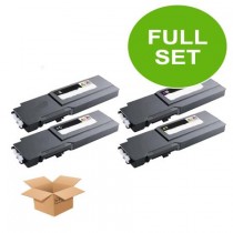 4 Multipack Dell 593-11119-22 BK/C/M/Y High Quality Remanufactured Laser Toners. Includes 1 Black, 1 Cyan, 1 Magenta, 1 Yellow