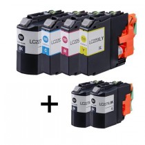 6 Multipack Brother other LC227XL BK & LC225XL C/M/Y High Yield Compatible Ink Cartridges. Includes 3 Black, 1 Cyan, 1 Magenta, 1 Yellow