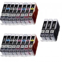 19 Multipack Canon CLI-42BK/C/M/Y/GY/LGY/PC/PM High Quality Compatible Ink Cartridges. Includes 5 Black, 2 Cyan, 2 Magenta, 2 Yellow, 2 Grey, 2 Photo Cyan, 2 Photo Magenta, 2 Light Grey