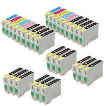 30 Multipack Epson T0961/2/3/4/5/6/7/8/9 High Quality Remanufactured Ink Cartridges. Includes 20 Black, 2 Cyan, 2 Magenta, 2 Yellow, 2 LIght Cyan, 2 Light Magenta