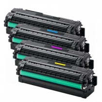 4 Multipack Samsung CLT-K505L High Quality  Laser Toners. Includes 1 Black, 1 Cyan, 1 Magenta, 1 Yellow