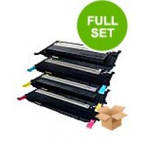 4 Multipack Samsung CLP-660B BK/C/M/Y High Quality  Laser Toners. Includes 1 Black, 1 Cyan, 1 Magenta, 1 Yellow