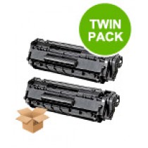 2 Multipack Canon CartridgeT High Quality Remanufactured Laser Toners. Includes 2 Black
