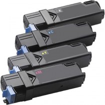 4 Multipack Dell 593-10258/61 BK/C/M/Y High Quality Remanufactured Laser Toners. Includes 1 Black, 1 Cyan, 1 Magenta, 1 Yellow