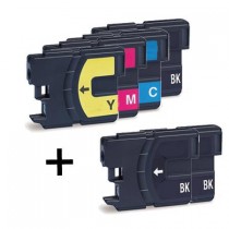 6 Multipack Brother other LC985 BK/C/M/Y High Quality Compatible Ink Cartridges. Includes 3 Black, 1 Cyan, 1 Magenta, 1 Yellow