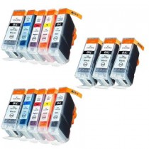 13 Multipack Canon BCI-3e BK & BCI-6 BK/C/M/Y High Quality Compatible Ink Cartridges. Includes 7 Black, 2 Cyan, 2 Magenta, 2 Yellow