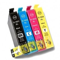 Epson 16XL (C13T16364010) High Yield Remanufactured Ink Cartridge. Includes 1 Black, 1 Cyan, 1 Magenta, 1 Yellow