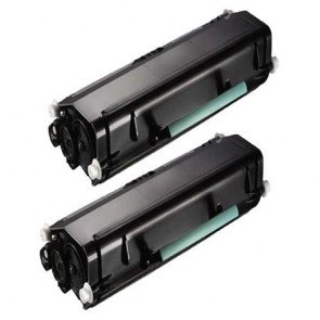 2 Multipack Dell 593-11056 High Quality Remanufactured Laser Toners. Includes 2 Black