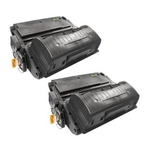 2 Multipack HP 42A (Q5942A) High Quality Remanufactured Laser Toners. Includes 2 Black