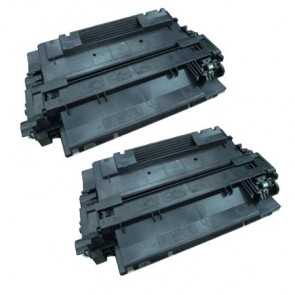 2 Multipack HP 55A (CE255A) High Quality Remanufactured Laser Toners. Includes 2 Black