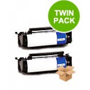 2 Multipack Lexmark 4K00199 High Quality Remanufactured Laser Toners. Includes 2 Black