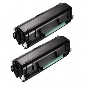 2 Multipack Dell 593-11055 High Quality Remanufactured Laser Toners. Includes 2 Black
