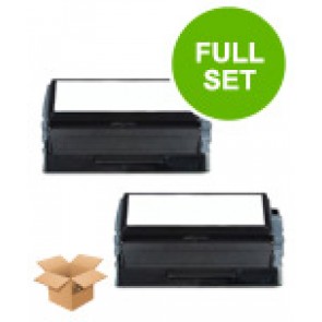 2 Multipack Dell 593-10009 High Quality Remanufactured Laser Toners. Includes 2 Black