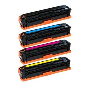 4 Multipack HP 651A (CE340A-43A) High Quality Remanufactured Laser Toners. Includes 1 Black, 1 Cyan, 1 Magenta, 1 Yellow