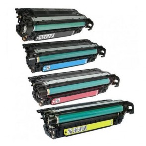 4 Multipack HP 647A/648A (CE260A-61A) High Quality Remanufactured Laser Toners. Includes 1 Black, 1 Cyan, 1 Magenta, 1 Yellow