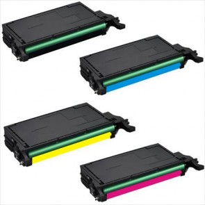4 Multipack Samsung CLT-6092S BK/C/M/Y High Quality  Laser Toners. Includes 1 Black, 1 Cyan, 1 Magenta, 1 Yellow