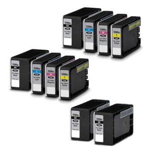 11 Multipack Canon PGI-1500XL BK/C/M/Y High Yield Compatible Ink Cartridges. Includes 4 Black, 2 Cyan, 2 Magenta, 2 Yellow