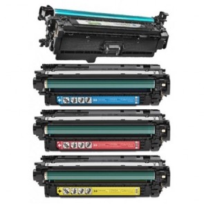 4 Multipack HP CE264X BK & CF031-3A C/M/Y High Quality Remanufactured Laser Toners. Includes 1 Black, 1 Cyan, 1 Magenta, 1 Yellow