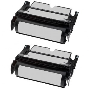 2 Multipack Lexmark 12A6865 High Quality Remanufactured Laser Toners. Includes 2 Black