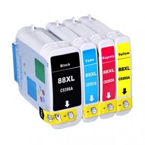 HP 88 XLC (C9391AE) Cyan, High Yield Remanufactured Ink Cartridge