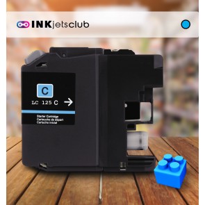 Brother LC125 XLC Cyan, High Yield Compatible Ink Cartridge